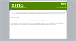 Desktop Screenshot of ditio.com